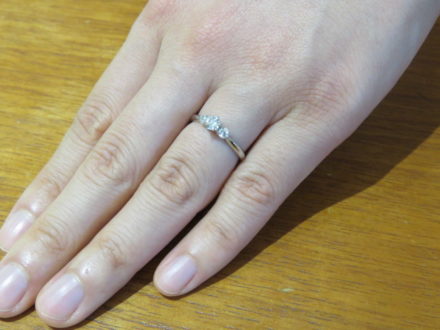 ダイヤモンドを一からお取り寄せ！D&D144婚約指輪のセミオーダーは特に素敵でした